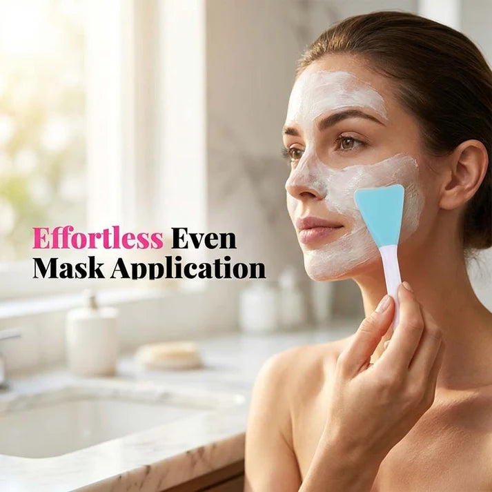 Dual-Ended Silicone Face Mask Applicator Brush