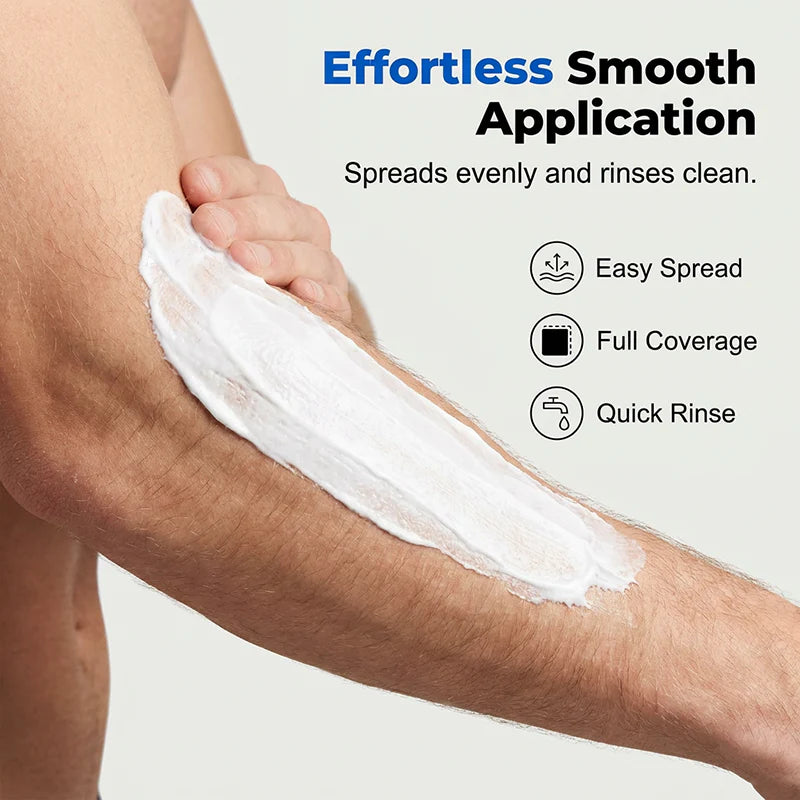 🎁2026 New Arrivals 50% OFF💥💨 Men's Gentle Hair Removal Cream – No Razor, No Pain, No Irritation | Smooth in 5 Mins ⏱️✨