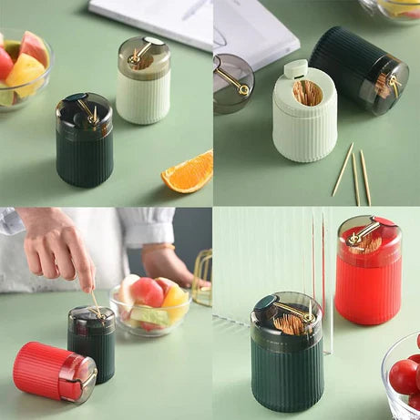 Pop-Up Automatic Toothpick Holder Dispenser