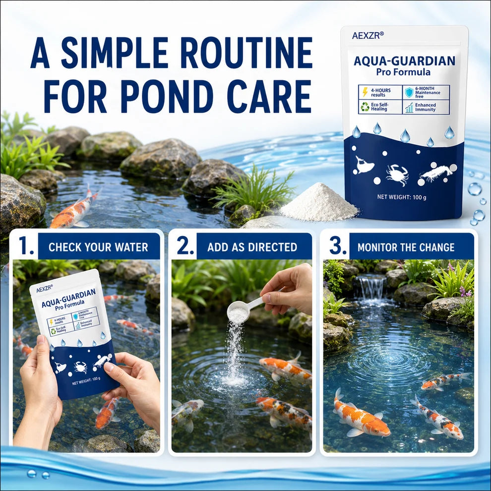 Aqua-Guardian Pond Water Clarifier | Clearer Ornamental Pond & Aquarium Water