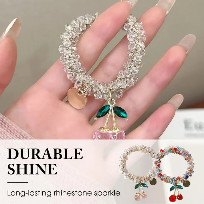 🍒Sparkling Cherry Charm Hair Band