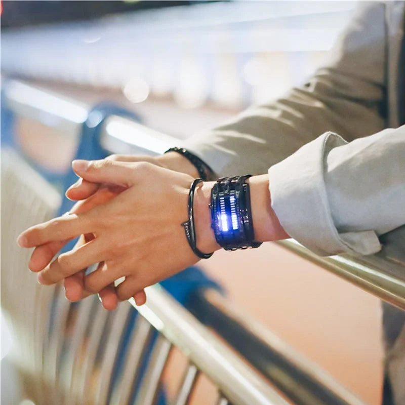 ⌚ 50% OFF NOW! 🤓 Cyberpunk Binary LED Watch