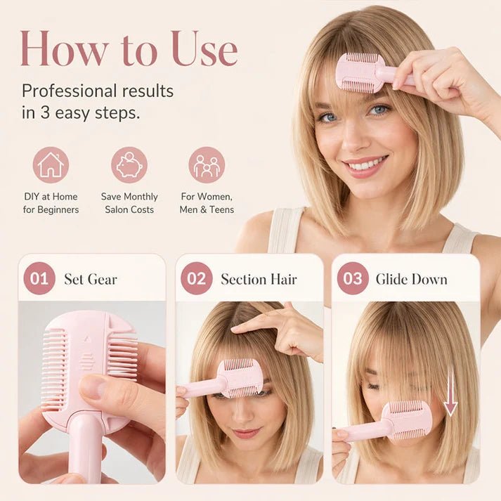Portable Dual-Use Hair Trimming Comb - Denna