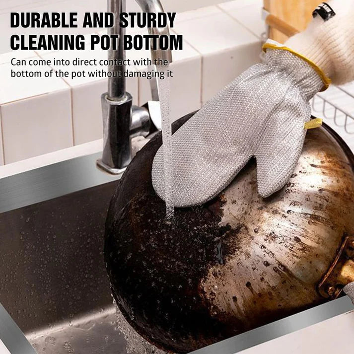 Reusable Steel Wire Dishwashing Gloves🧤