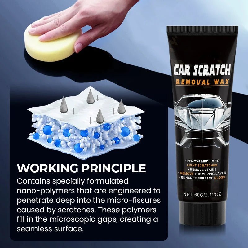 2026 2-in-1 Scratch Wax – Repair & Coat in One Step – Hides Scratches, Shields Paint for Months & Easy Application - Denna