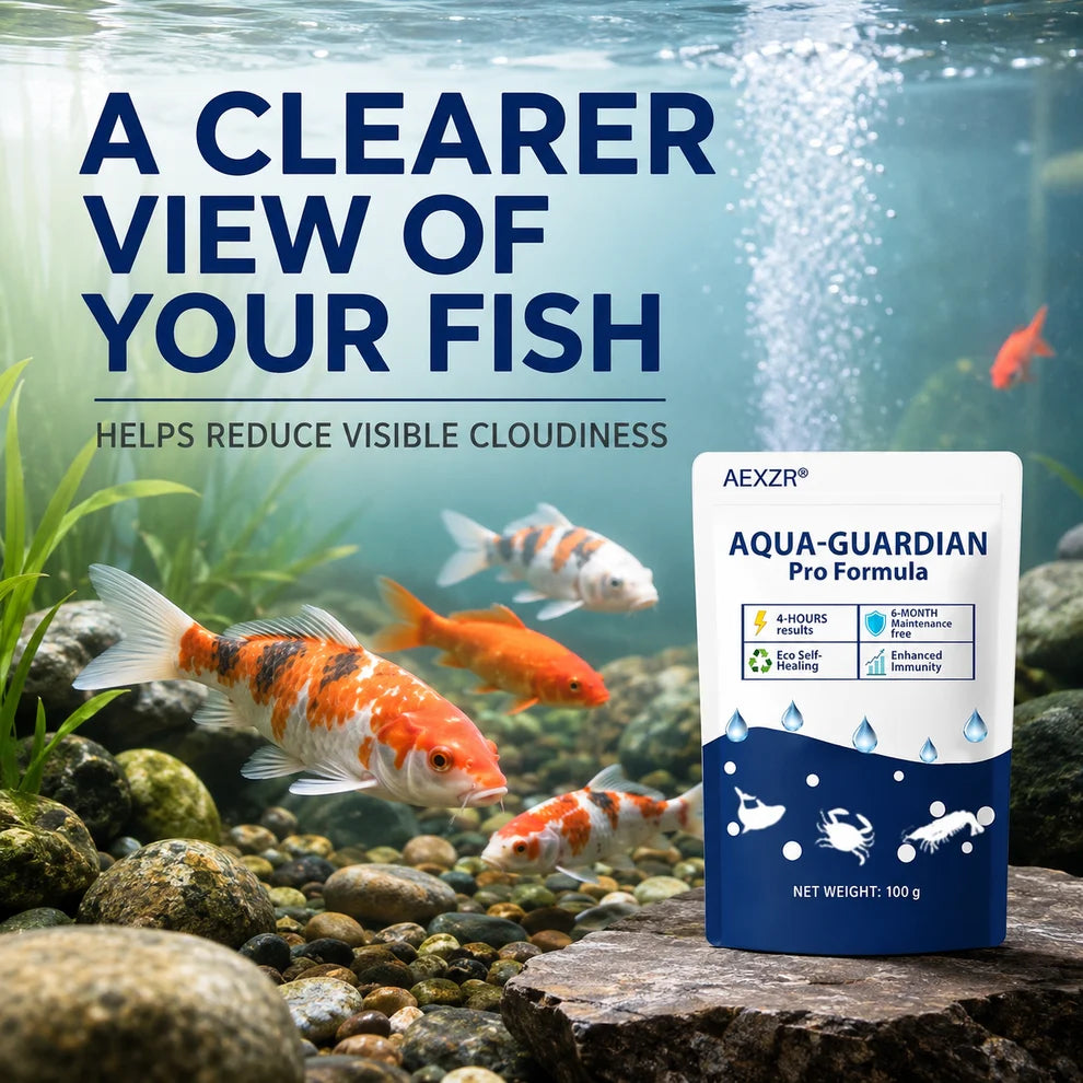 Aqua-Guardian Pond Water Clarifier | Clearer Ornamental Pond & Aquarium Water