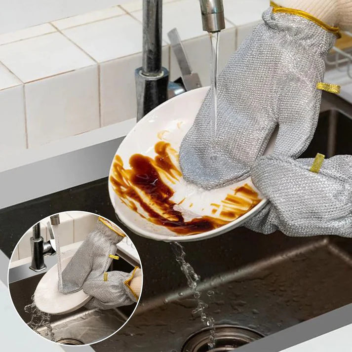 Reusable Steel Wire Dishwashing Gloves🧤