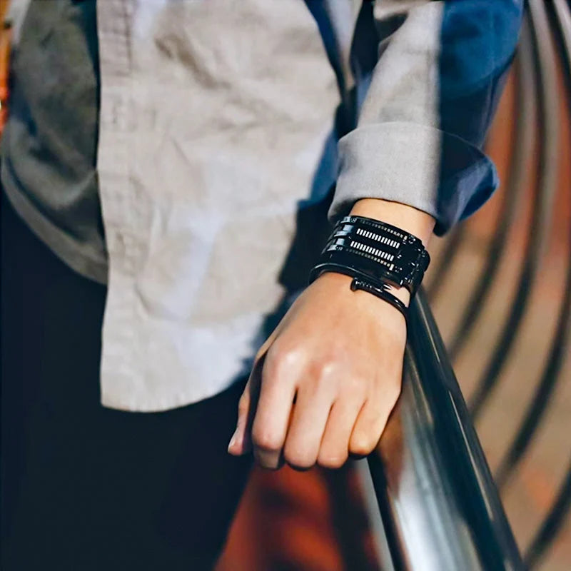 ⌚ 50% OFF NOW! 🤓 Cyberpunk Binary LED Watch