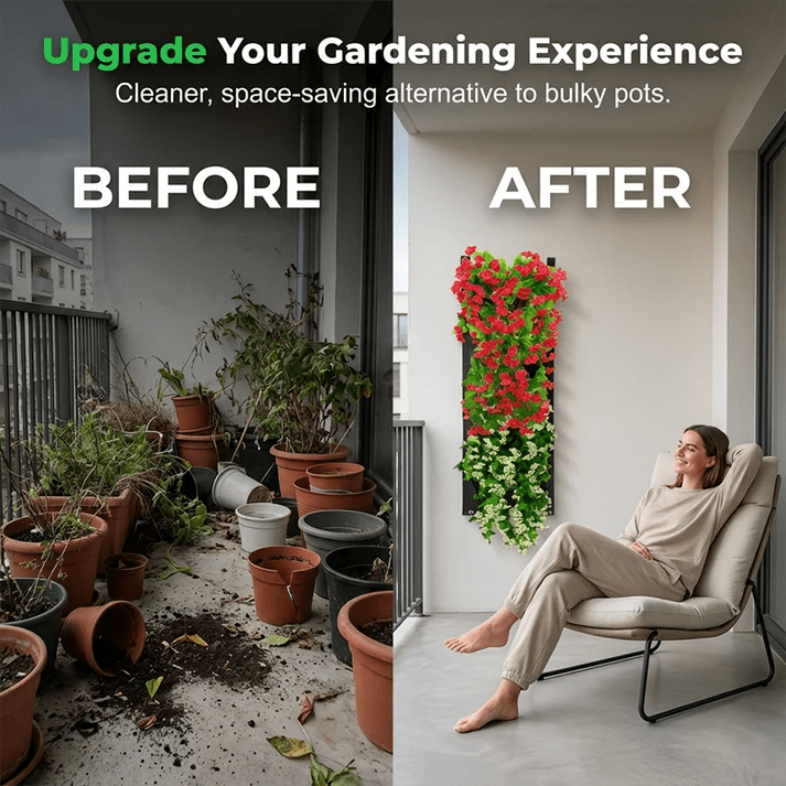 Space Saving Vertical Planter Bags - Denna