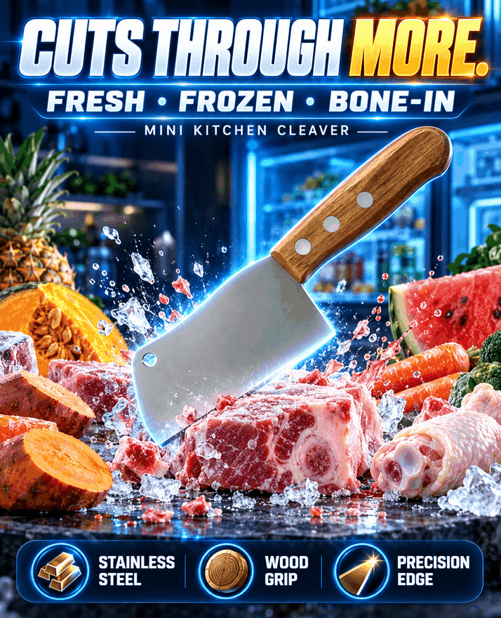 Precision Mini Kitchen Cleaver Knife