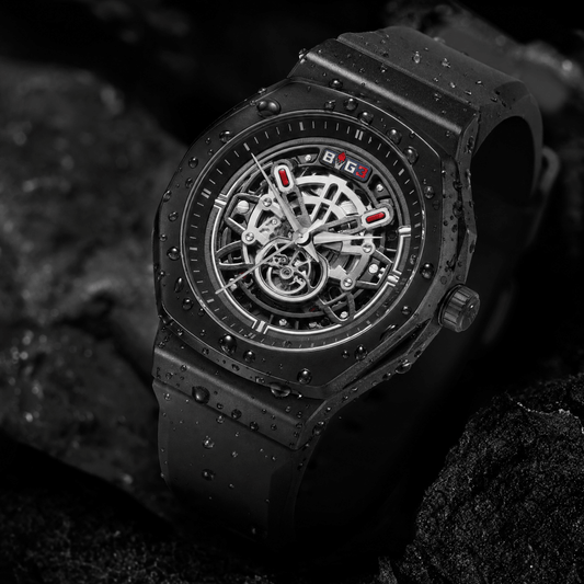 BIG3 Quartz Watch - Japanese Precision Urban Skeleton Aesthetic - Denna