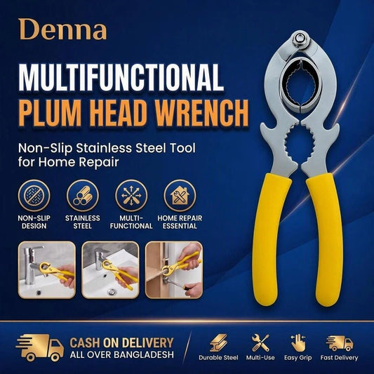 Anti-slip multi-functional wrench-for disassembling faucet aerators, loosening kitchen sink drain filters, and general maintenance and repair - Denna