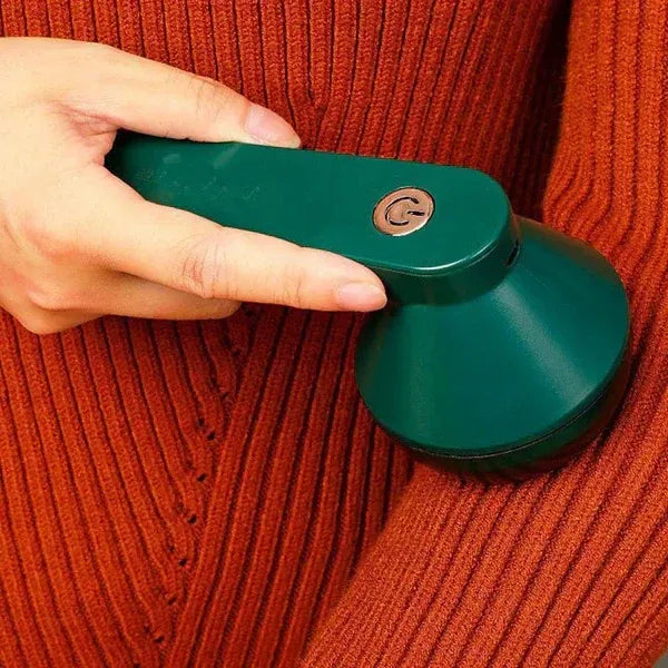 Rechargeable Fabric Shaver with 2 Replaceable Stainless Steel 6-Leaf Blades(1 Free Extra Included)