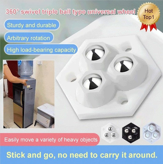 360° rotating wheels with three wheels