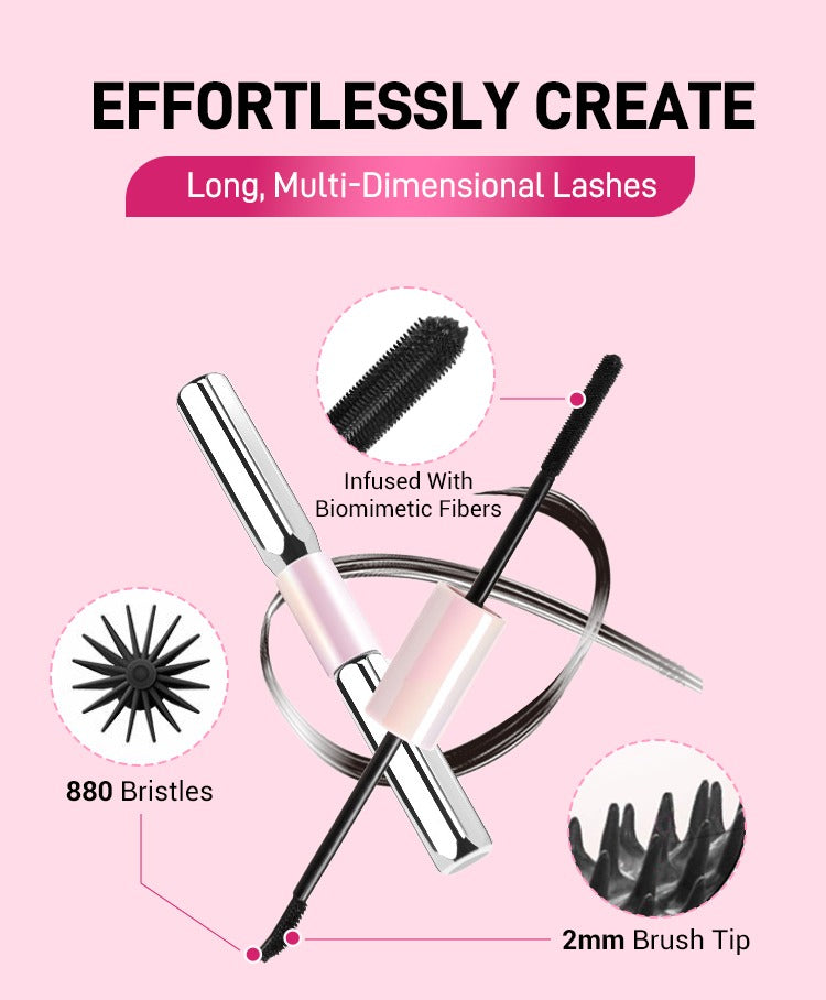 Double-Ended Waterproof Lengthening & Curling Mascara