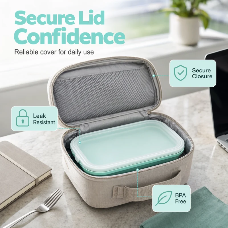 Silicone Lunch Box – Leak‑proof, BPA‑free & airtight