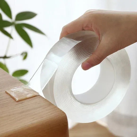 Imported Washable Reusable Nano Double Sided Transparent Tape