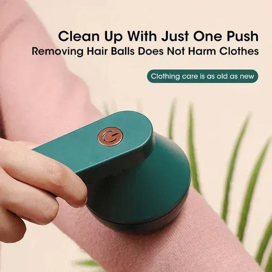 Rechargeable Fabric Shaver with 2 Replaceable Stainless Steel 6-Leaf Blades(1 Free Extra Included) - Denna