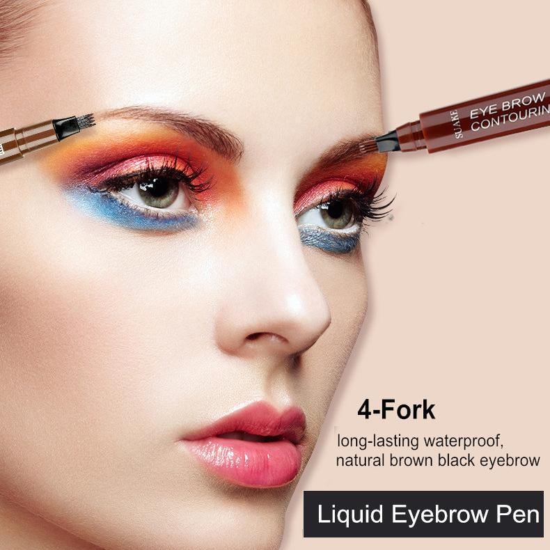 3 Colors Waterproof Eyebrow Pencil（2Pcs+1Belt As a Gift）